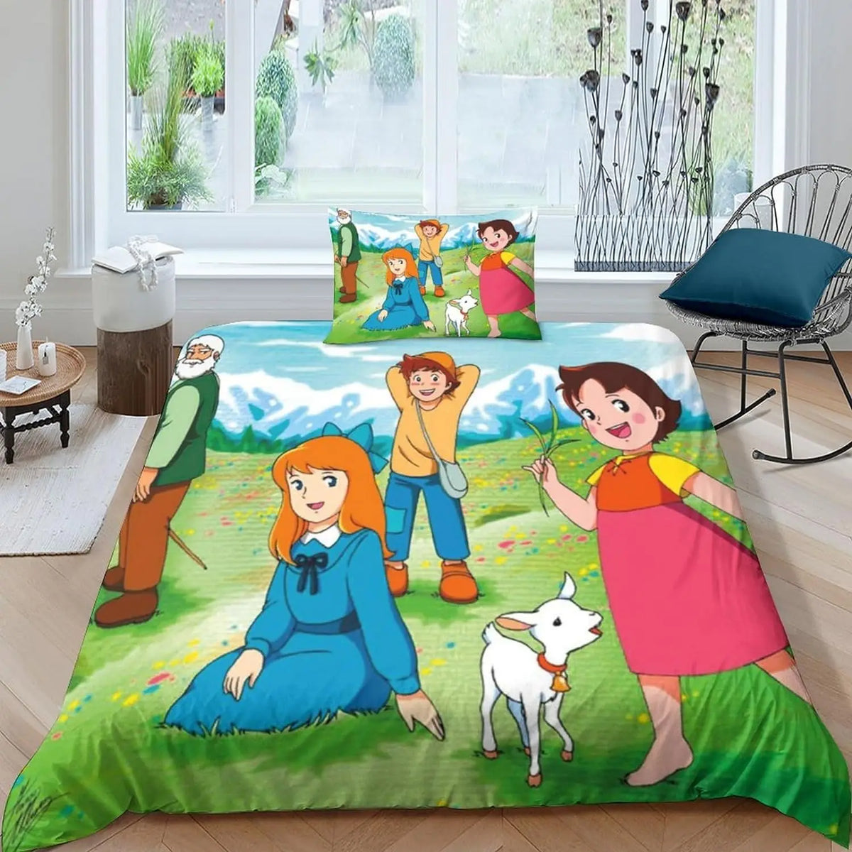 Ensemble complet housse de couette et taies d'oreiller assorties