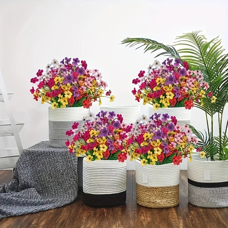 Fleurs artificielles en soie résistantes aux UV
