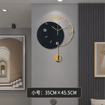 Horloge murale design métal rouge 50 cm décoration intérieure
