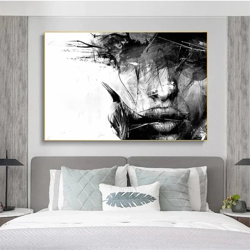 Impression HD femme abstraite sur toile sans cadre