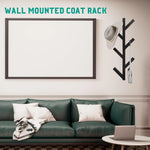 Détail crochet porte-manteau mural noir