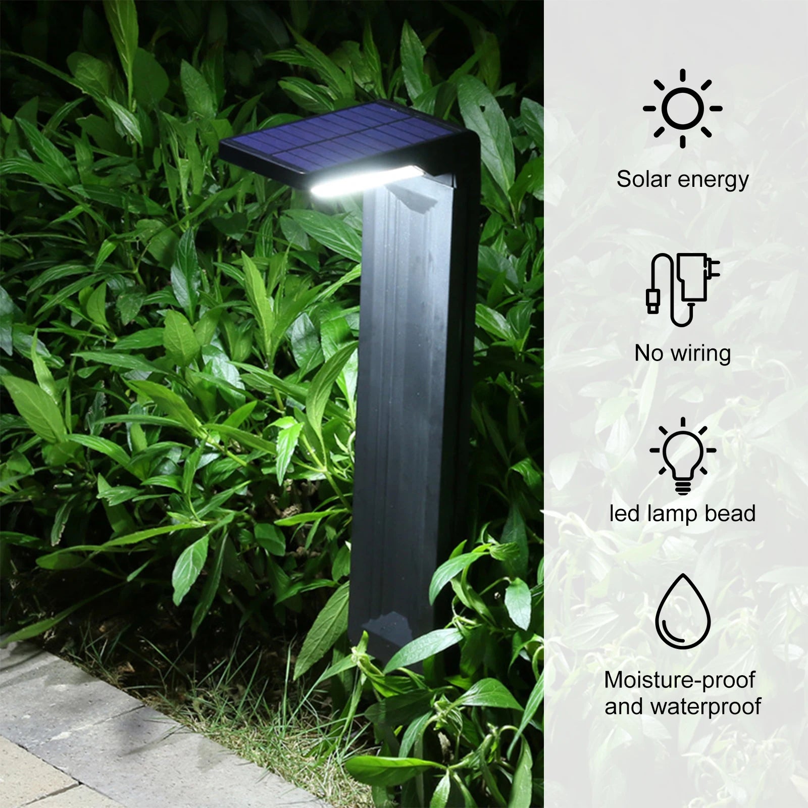 Détail de l'éclairage LED réglable de la lampe solaire