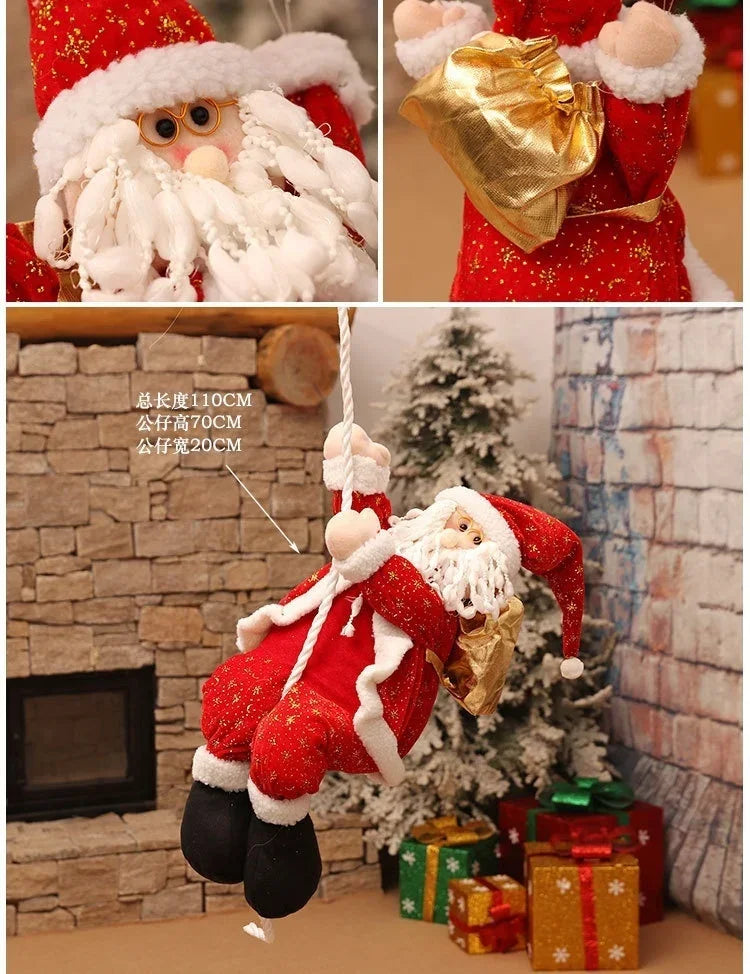 Décoration de Noël 30cm dans une vitrine décorée pour les fêtes