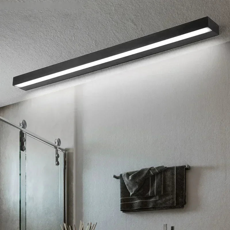 Applique murale LED moderne blanche pour salle de bains avec éclairage avant