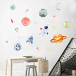 Décoration murale enfant thème espace