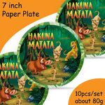 Assiettes jetables Roi Lion pour fête enfant