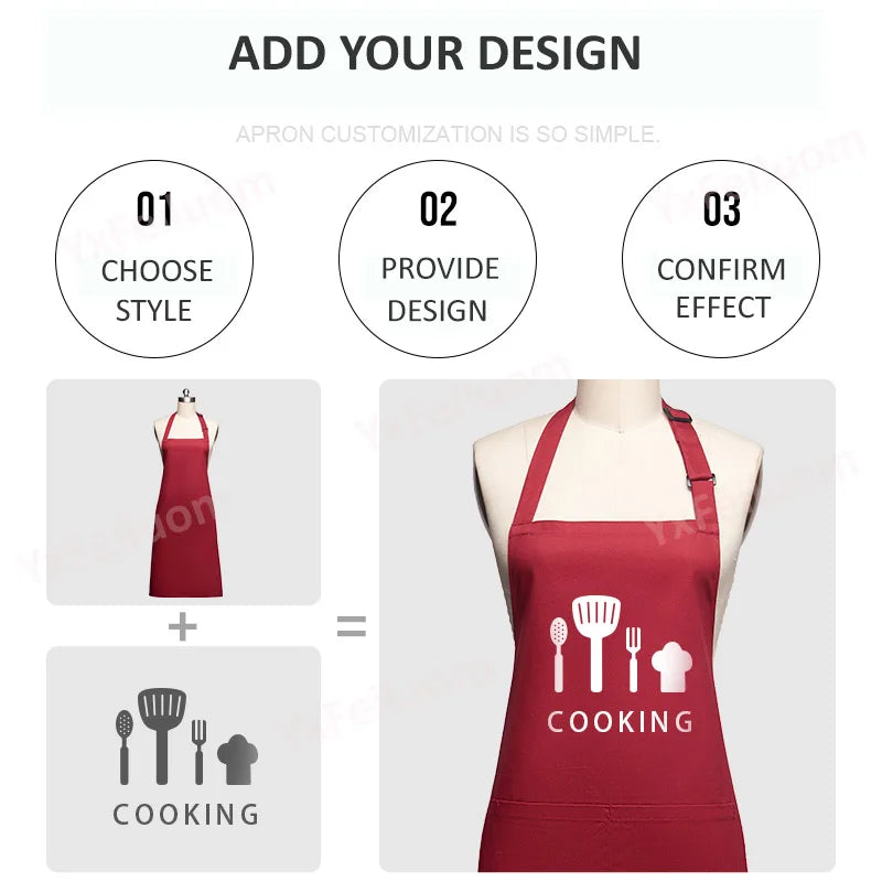 Tablier de cuisine personnalisé avec logo exemple