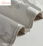Ensemble literie satin jacquard gris