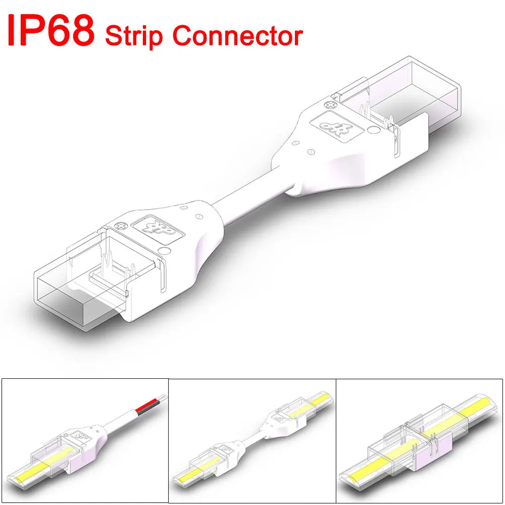 Comparaison des connecteurs LED COB pour ruban 8mm et 10mm