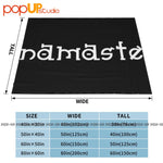 Plaid yoga Ombre Interieur sur lit