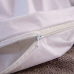Housse de couette imperméable pliée avec étiquette