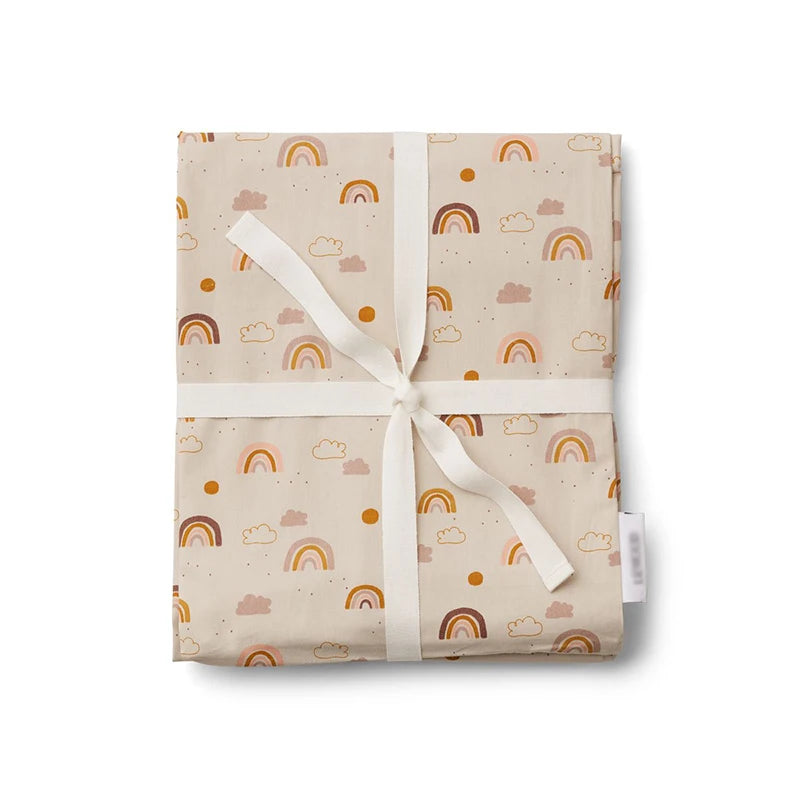 Détail motif parure de lit bébé coton biologique