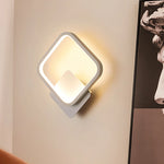Détail de l'applique murale LED ronde avec abat-jour coloré