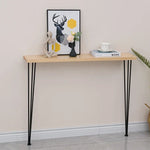 Table console étroite bois massif fixation murale