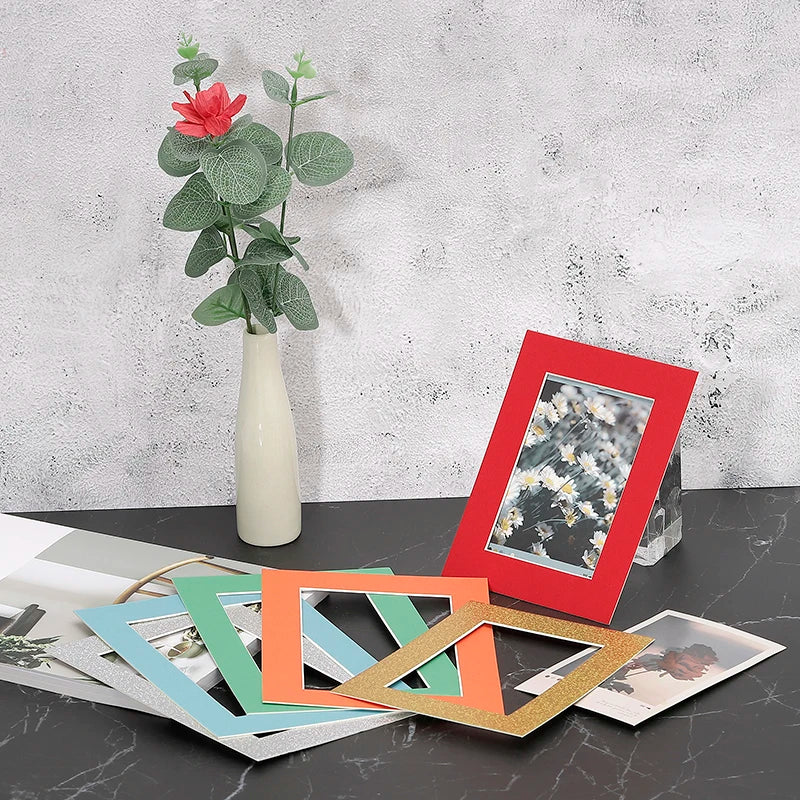 Passe-partout blanc pour cadre photo rectangulaire