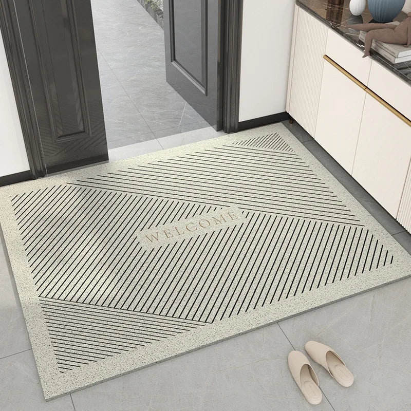 Paillasson gris clair design moderne
