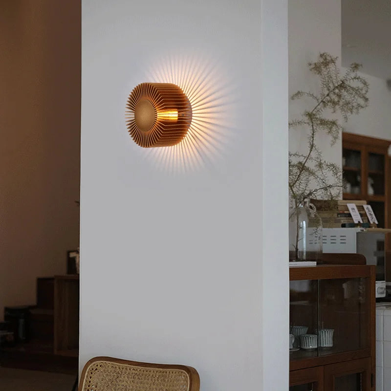 Applique murale LED aluminium design moderne rose