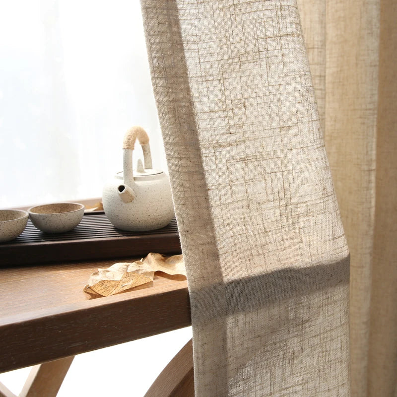 Rideau japonais brun pour bureau