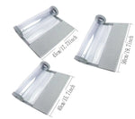 Comparaison des tailles disponibles pour rideau PVC transparent chez Ombre Interieur