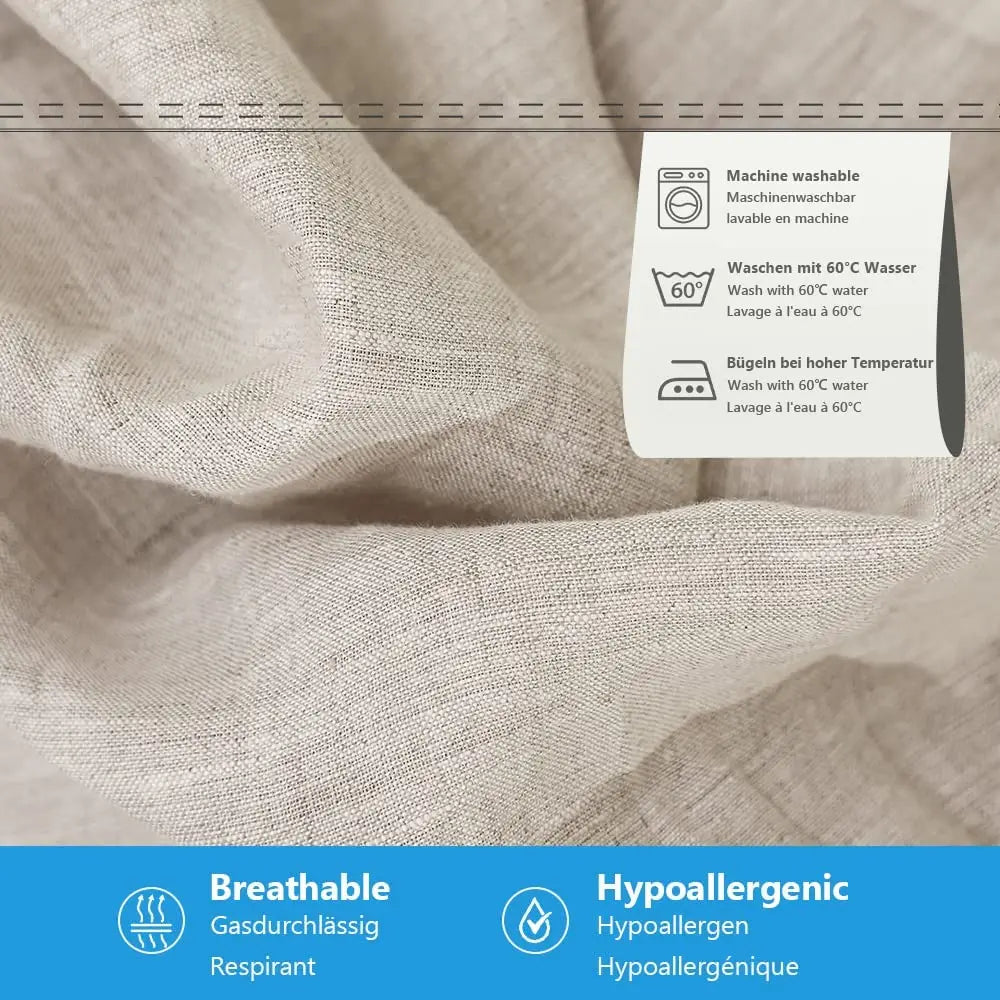 Drap-housse lin 100% naturel