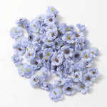 Fleurs bleues en soie pour décoration mariage