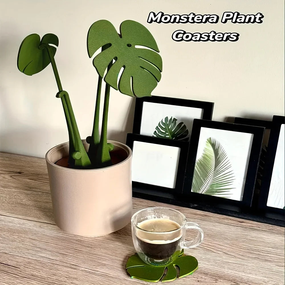 Sous-verre silicone bambou tortue rouge sur table