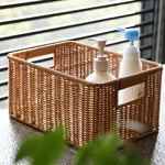 Panier rotin pour salle de bain