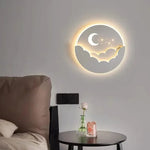 Applique murale LED vue de côté aluminium blanc