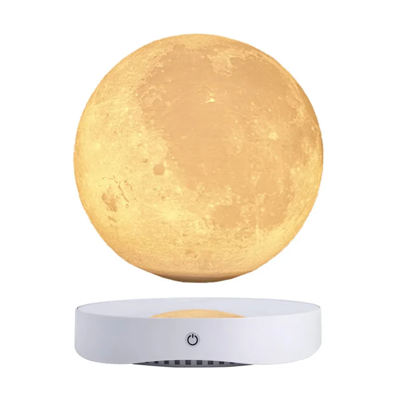 Lampe lune décorative sur bureau