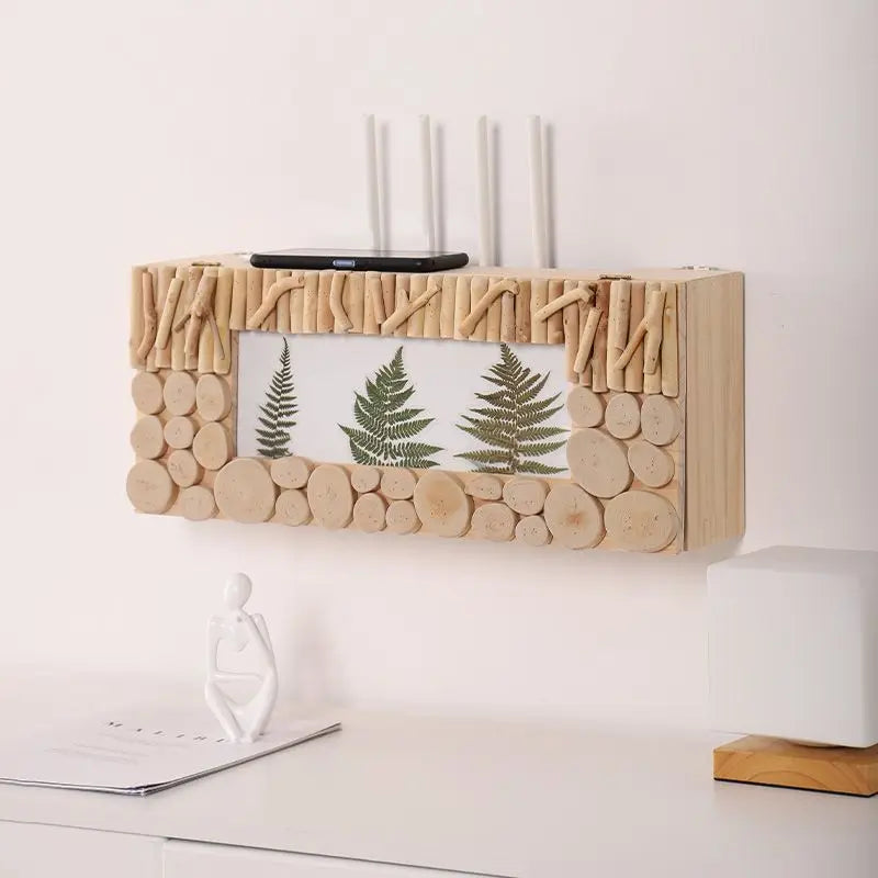 Détail du design nordique de la boîte de rangement