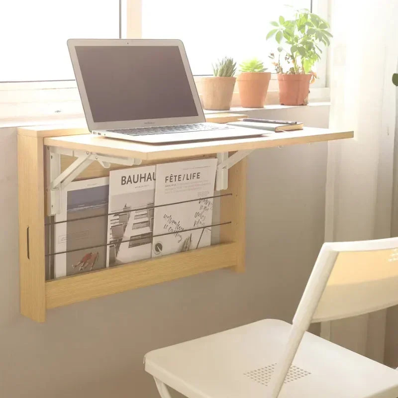Bureau d'ordinateur pliable gain de place