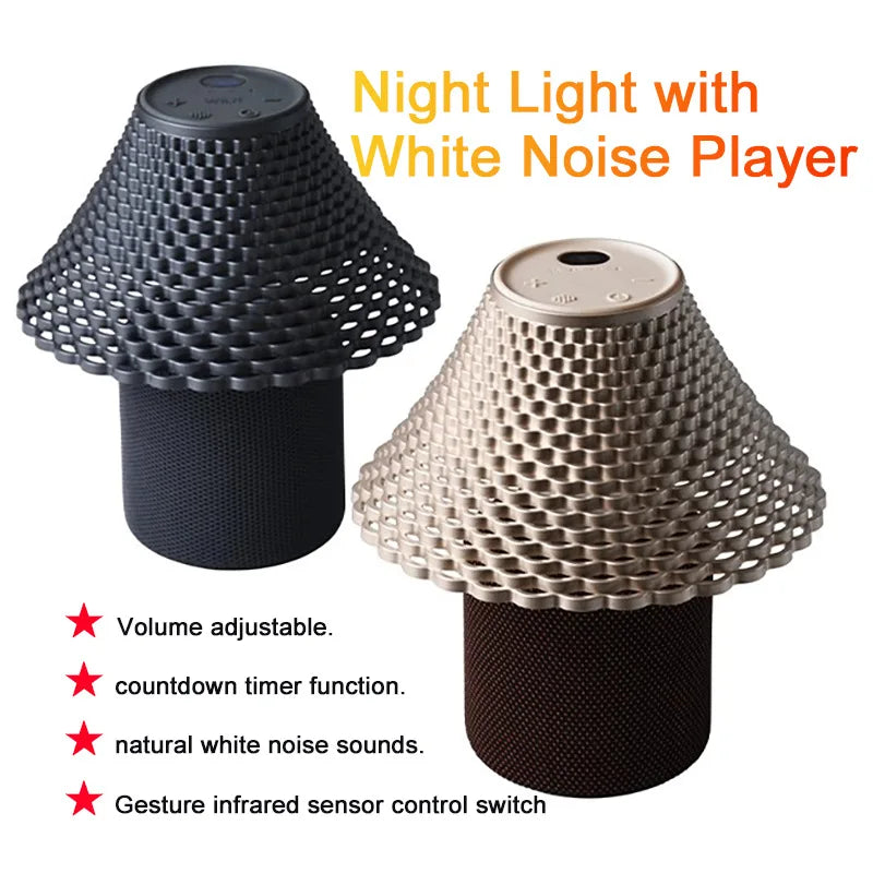 Lampe champignon blanc avec minuteur et variateur
