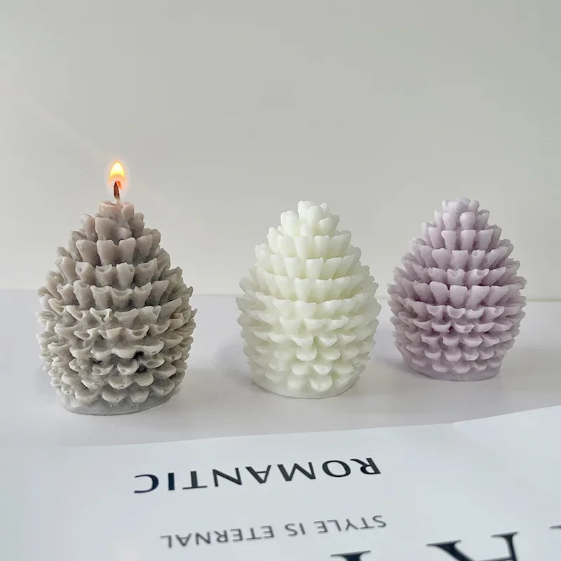 Moule silicone arbre de Noël en cours d'utilisation avec de la résine