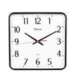 Horloge murale carrée design blanc salon