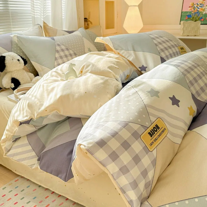 Linge de lit floral moderne sans drap
