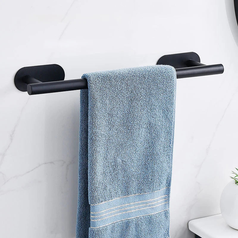 Porte-serviette mural sans perçage jaune pour salle de bain moderne