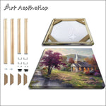 Cadre photo en bois massif 30x40 couleur chocolat pour peinture diamant