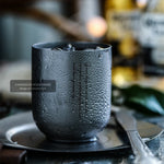 Tasse en acier inoxydable jaune design simple