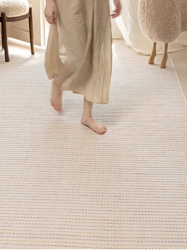 Tapis en coton tissé main décoration intérieure moderne