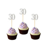 Décorations carton 50 ans pour desserts sophistiqués