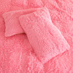 Détail texture peluche housse de couette