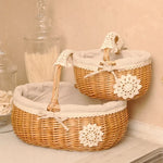 Panier en rotin multifonction utilisé pour le rangement de fruits