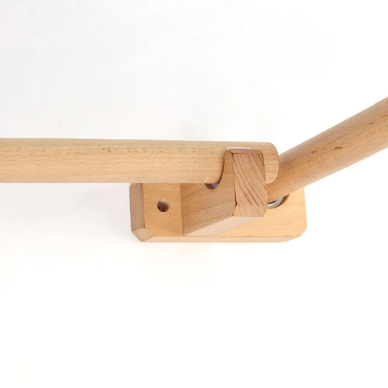 Tringle rideau porte bois hêtre moderne