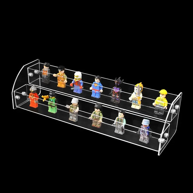Présentoir Lego T1 avec figurines exposées noir