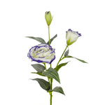 Bouquet de mariée fleur artificielle Lisianthus soie 70 cm bleu