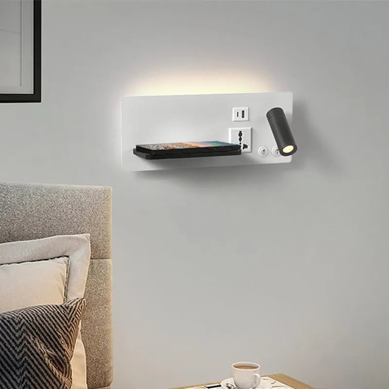 Lampe de chevet moderne avec éclairage blanc chaud pour salon