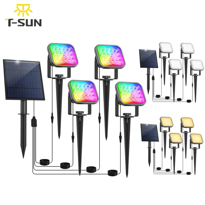 Lampe solaire LED extérieur IP65 jardin paysage