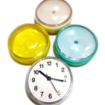 Mini horloge murale étanche noire 7cm ventouse