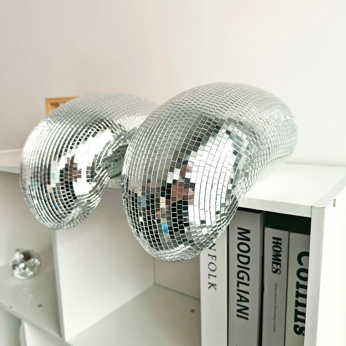 Détail carreaux de verre boule disco fondue