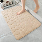 Tapis antidérapant salle de bain vert clair